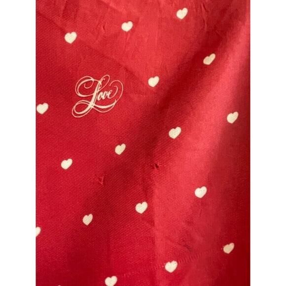Vtg Valentine Hearts LOVE Scarf Hallmark Gift 26" Square - Picture 4 of 6